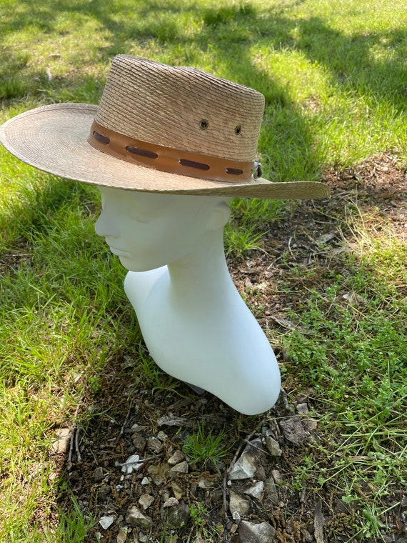 Vintage Straw Cowboy Hat