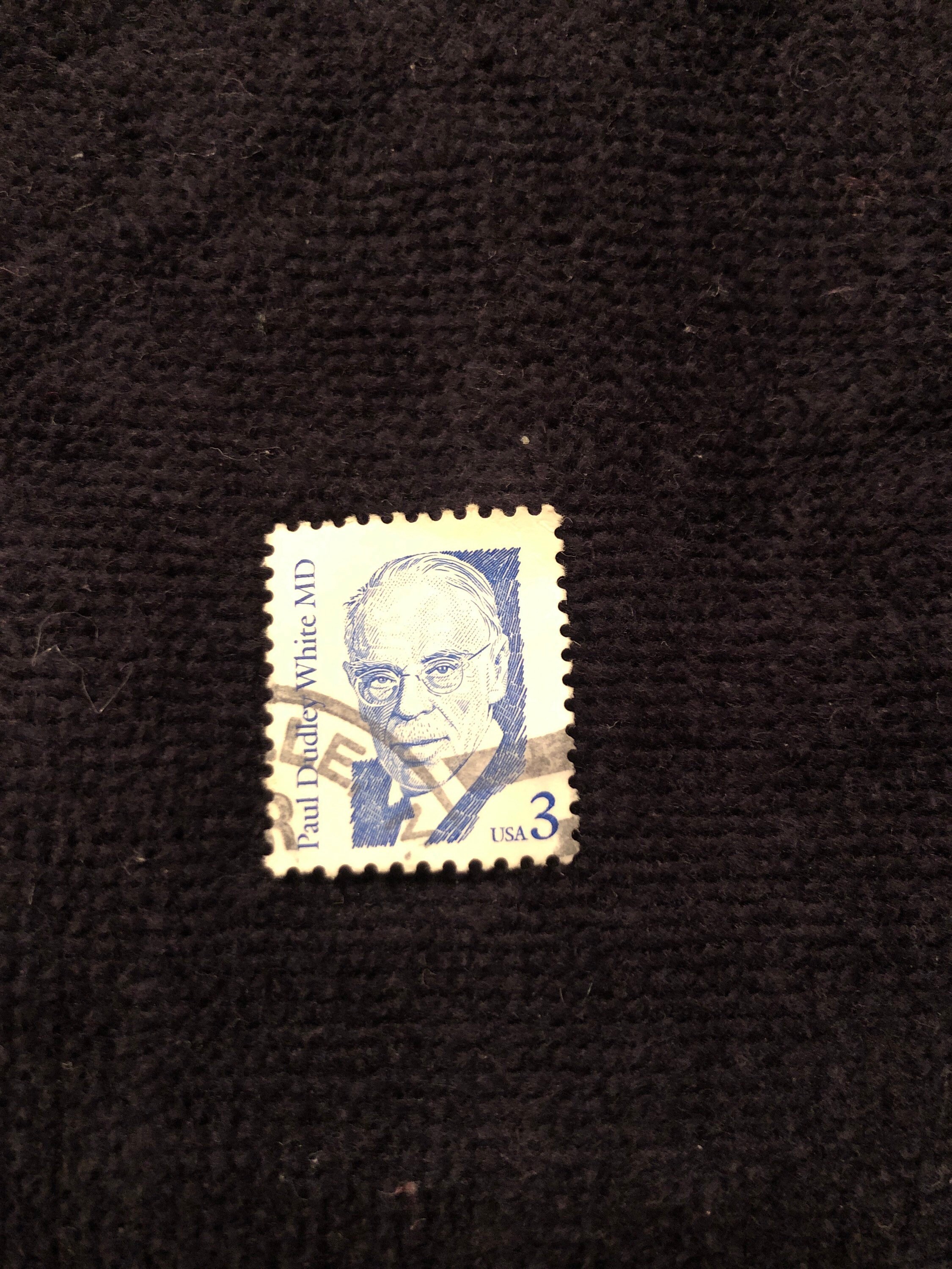 3 Cent Paul Dudley White Stamp Etsy