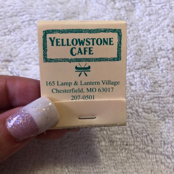 Yellowstone Cafe Matchbook