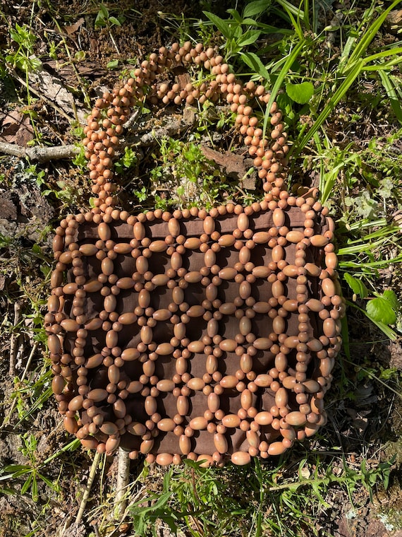 Wooden Beaded Bag - image 2