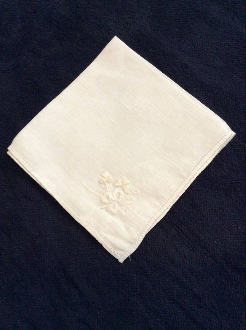 Vintage Embroidered Handkerchief