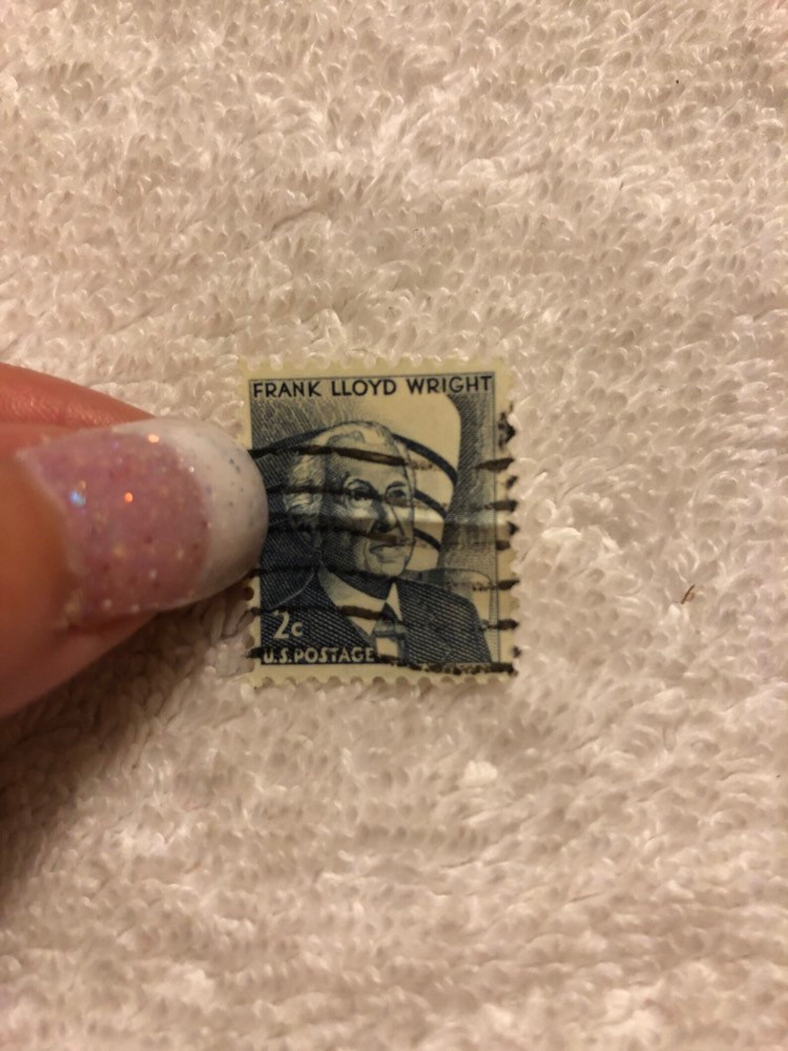 2 Cent Frank Lloyd Wright Stamp Etsy