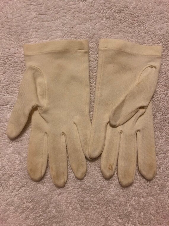 Children's Wrist White Gloves - image 2