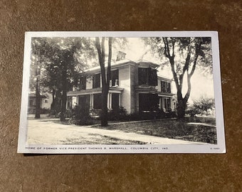 Vintage Thomas R Marshall Home Postcard