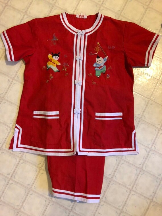 Red Pajama/Costume Set