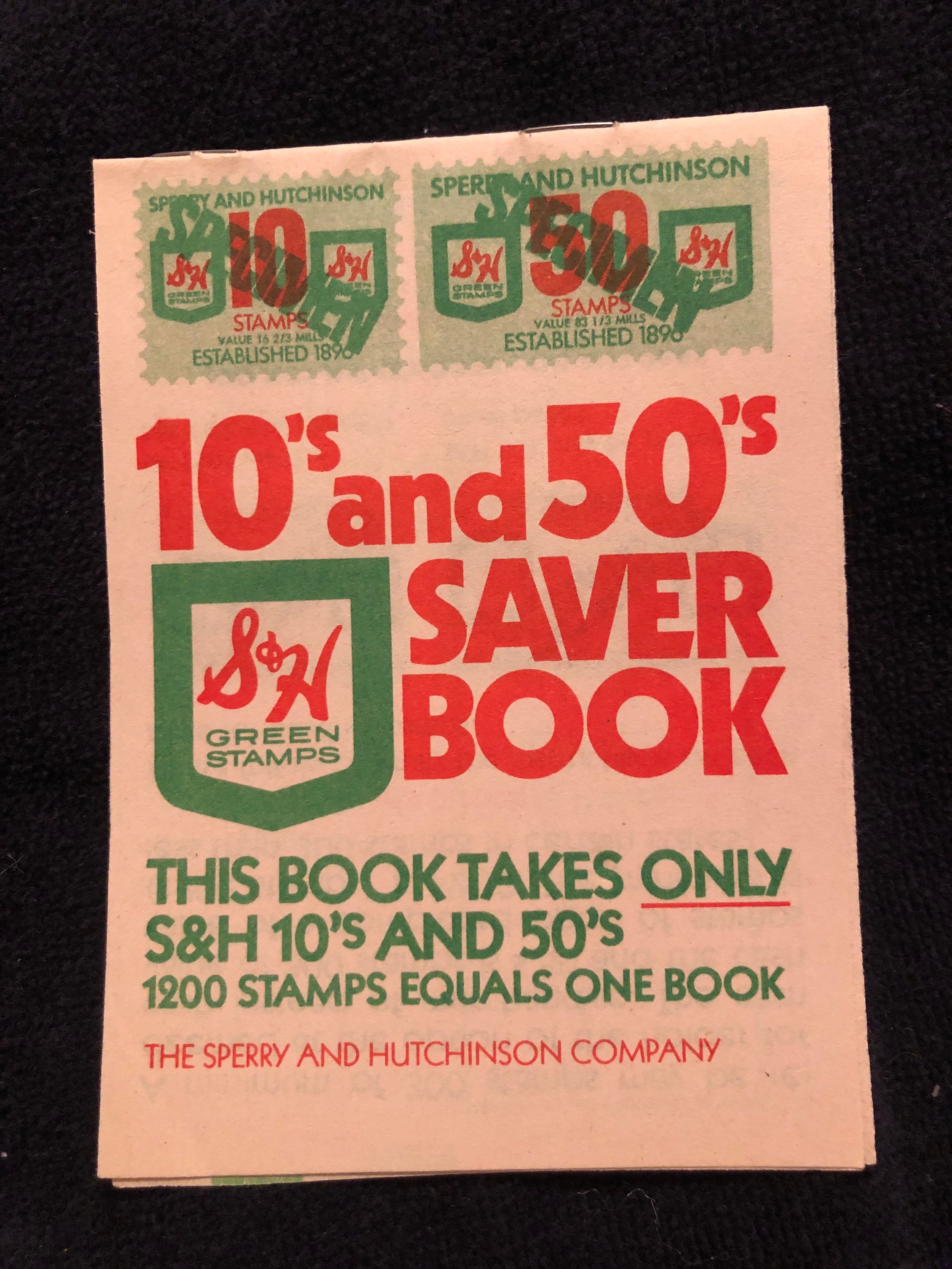 Vintage Saver Stamp Book With Saving Stamps, Unused S&H Booklet