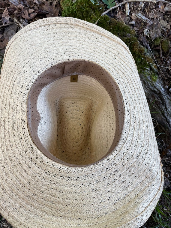 Vintage Straw Cowboy Hat - image 4