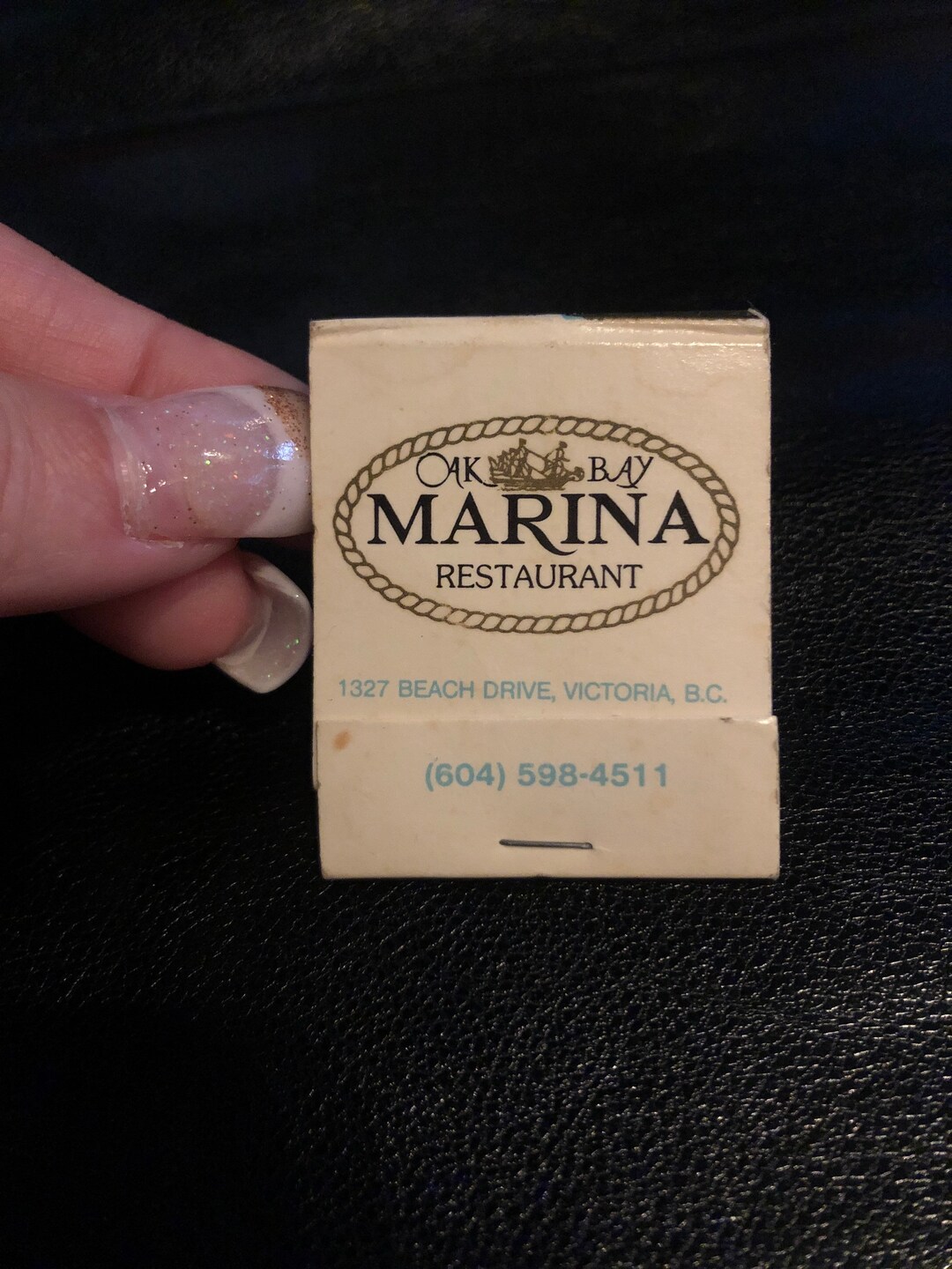 Oak Bay Marina Restaurant Matchbook Etsy