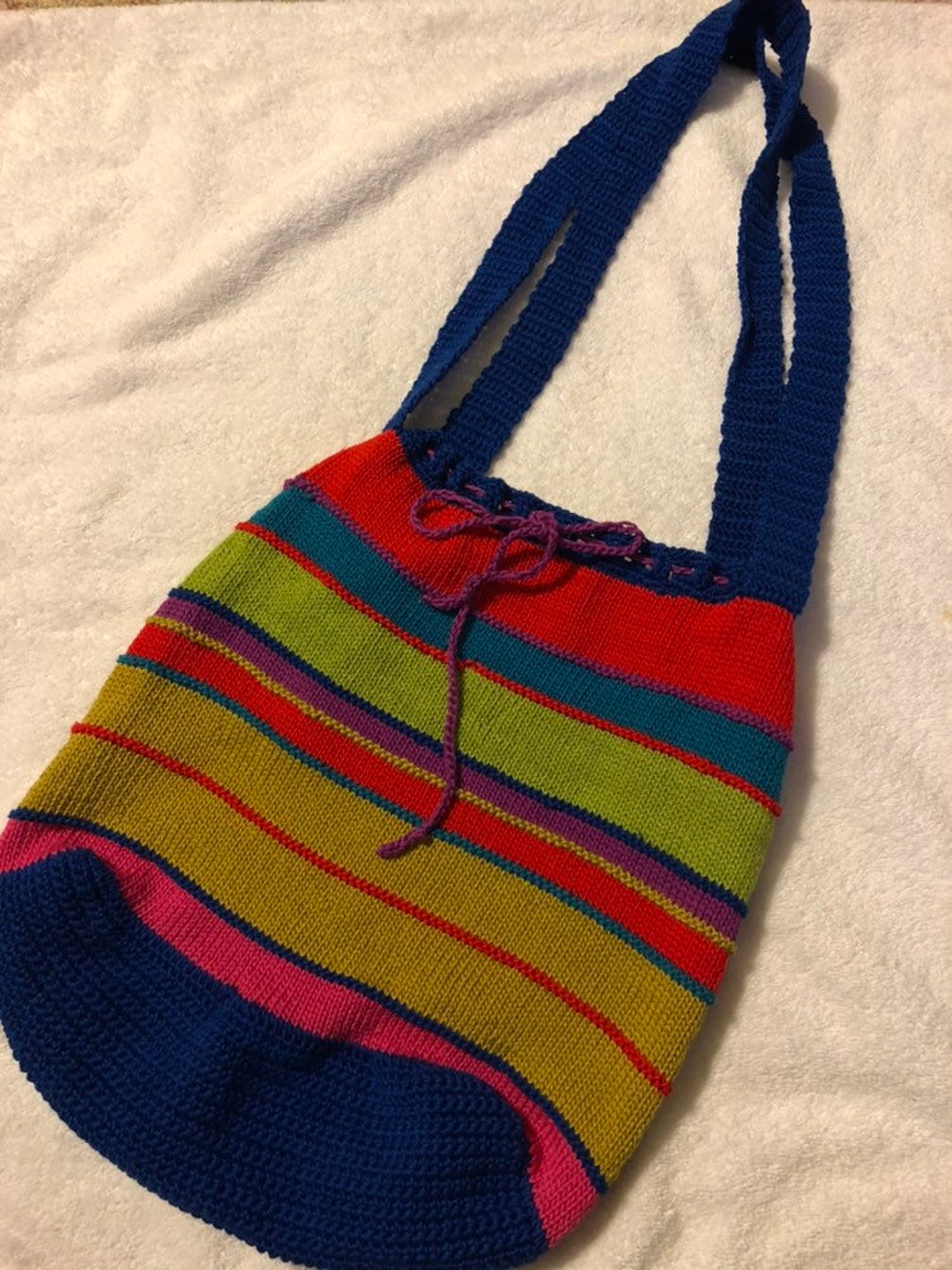 Knit Hobo Bag Etsy