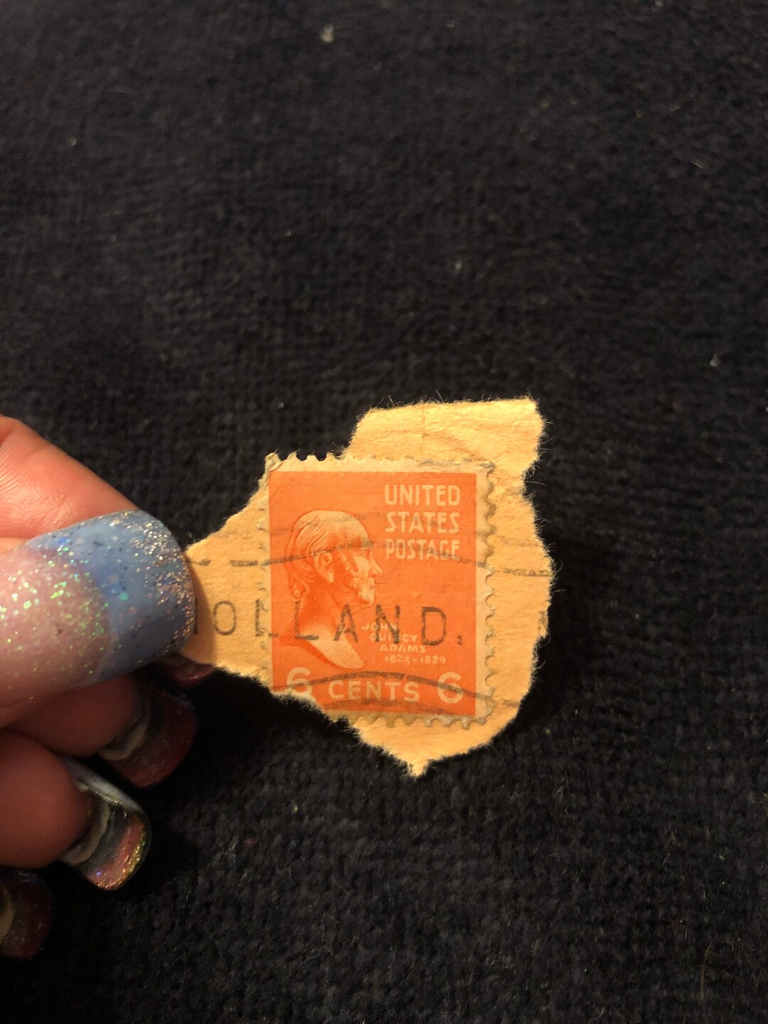 6 Cent John Quincy Adams Stamp - Etsy