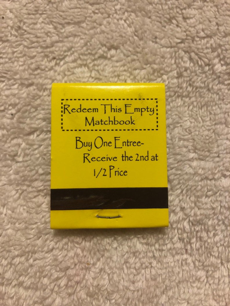 California Bar and Grill Matchbook