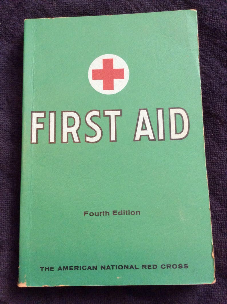 1971 Red Cross First Aid Textbook Etsy