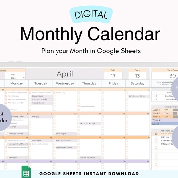 2025 Spreadsheet Etsy