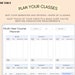 Academic Planner School Assignment Tracker Google Sheets ADHD Student ...