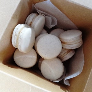 24 Gourmet Madagascar Vanilla French Macarons-gluten free cookies,authentic european artisan macaroons,wedding favors,easter,baby shower