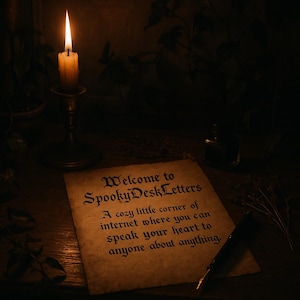 Handwritten Letters Spooky Notes Comfort Mail Fictional Messages Emotional Support Unsaid Feelings Custom Story Heartfelt Sentiment