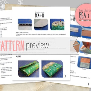 Weekend Market Phone Wallet Sewing Pattern // Clutch / Phone Pouch / Pocketbook / All-in-one / Fat Quarter Project / PDF / Download image 3