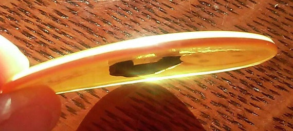 Fabulous hand painted shell/Mother of pearl and r… - image 4