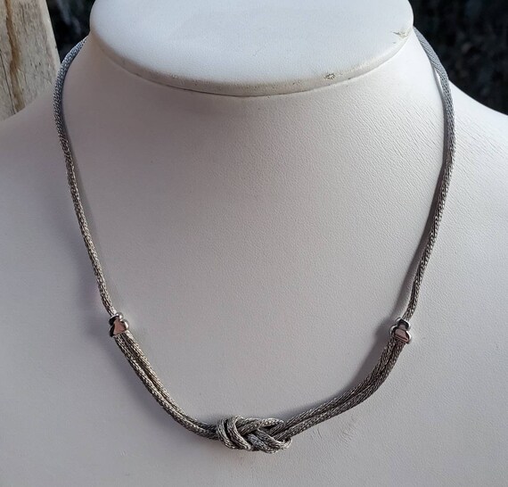 Reduced Sterling Silver Dyadema Knotted 