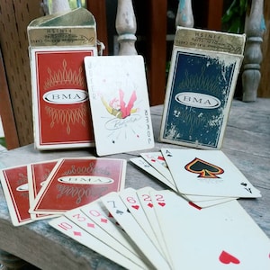 BMA Remembrance Playing Cards with Redi slip finish, collectible deck of cards,poker memorabilia,collectible cards,brown and bigelow company