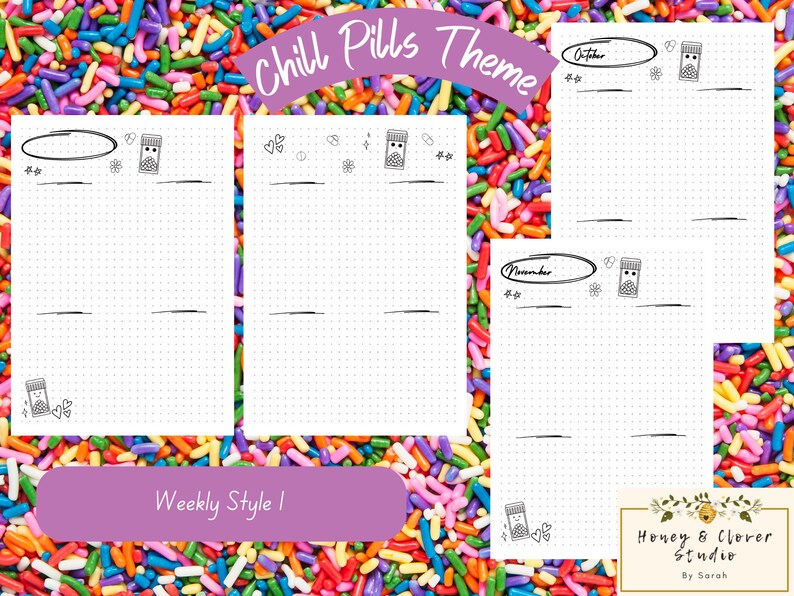 Bullet Journal Printables Bullet Journal Theme Habit - Etsy