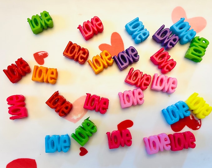 Love beads word beads crafting beads rainbow jewelry, jewelry making, friendship bracelets, rainbow beads, pony beads, pride necklace