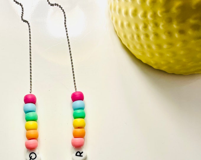 Queer Necklace, pride necklace, novelty bead necklace, rainbow necklace, LGBTQIA necklace, gay pride jewelry, Gay, Lesbian, whimsical