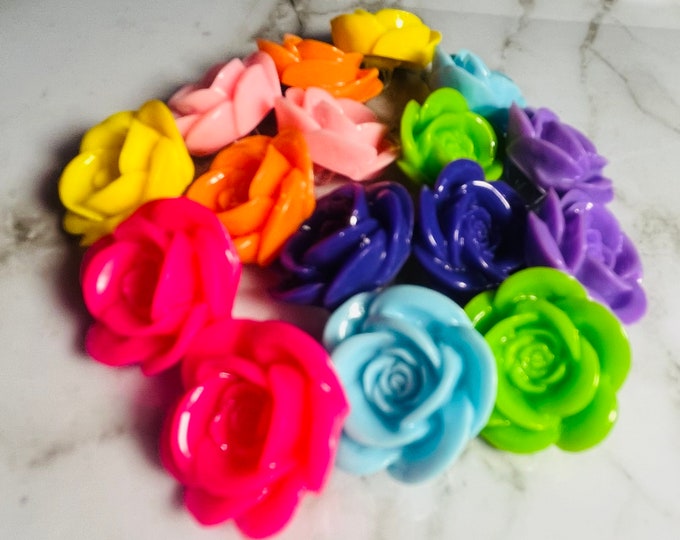 Flower buttons / children’s buttons / bright buttons / sewing supplies/ craft supplies / buttons