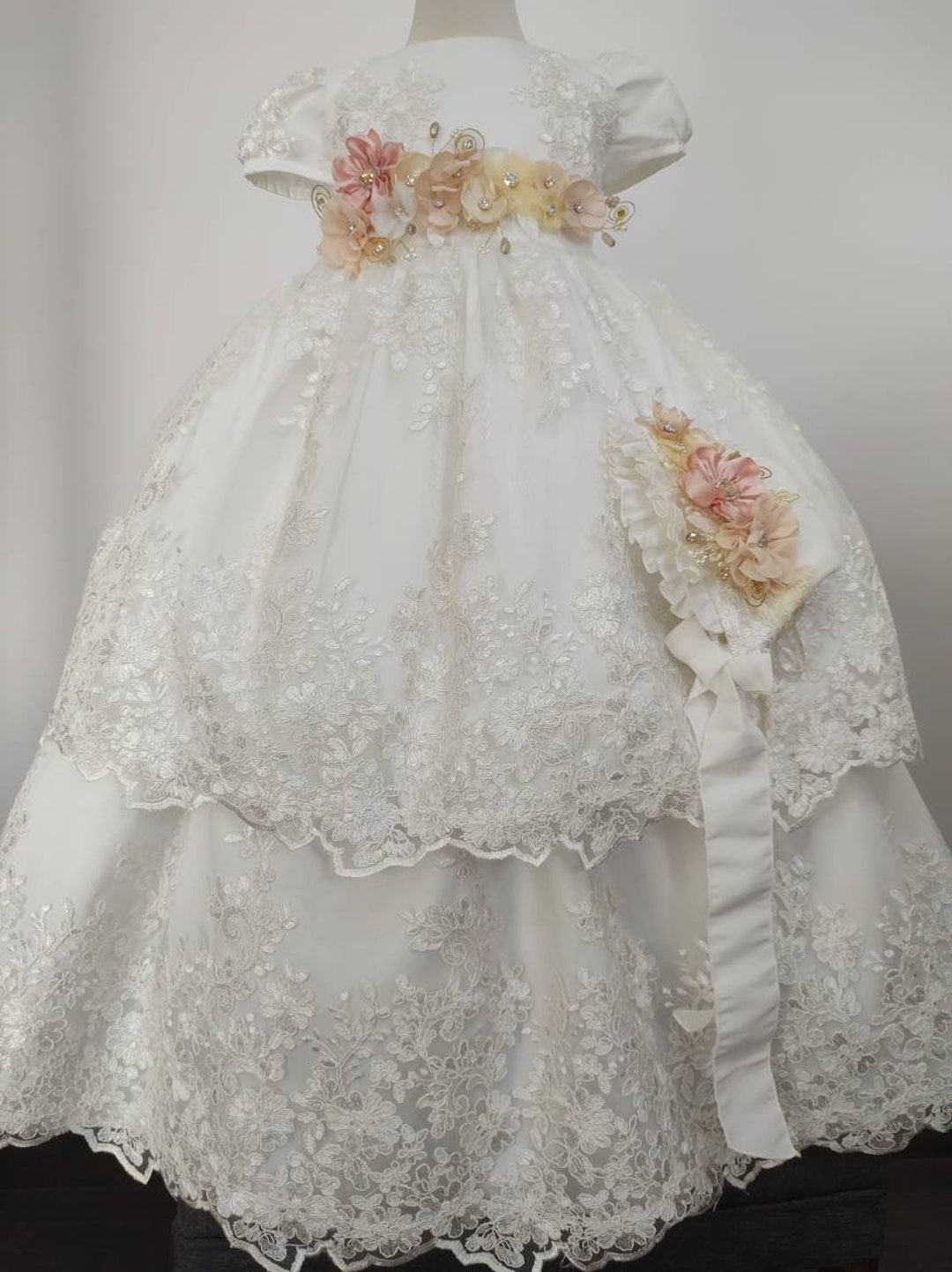 Stunning Detachable Christening Gown Christening Gown With - Etsy