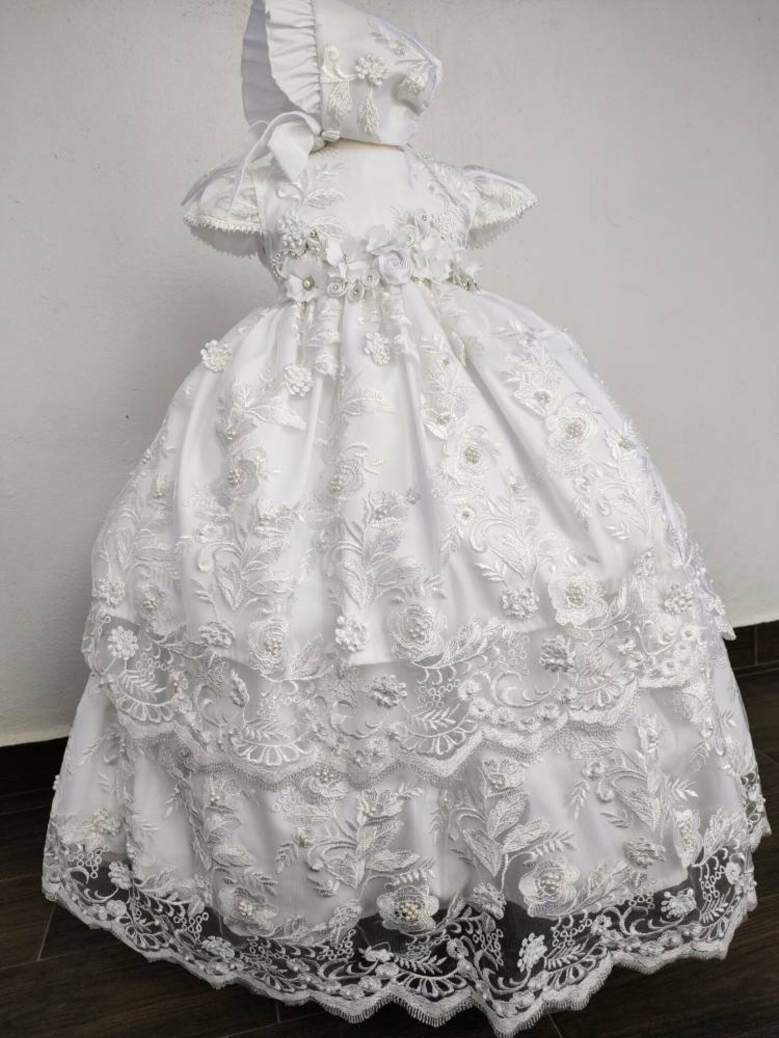 Beautiful White Christening Gown Detachable Dress Includes Etsy