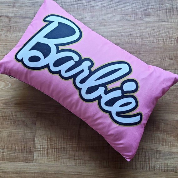 Pink Gold Barbie Pillowcase Animal Print Leporad 12x20 Double Sided. Case Only Il_570xn