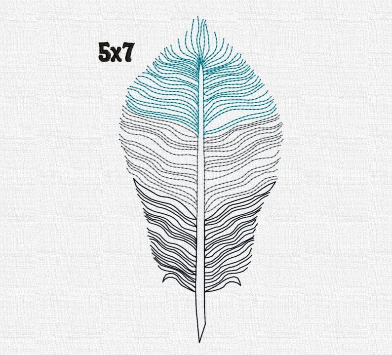 Feather machine jessecmault pattern design download 4x4 5x7  etsy