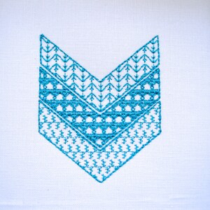 Chevron Machine Embroidery Design Pattern Instant Download 4x4 5x7 ...