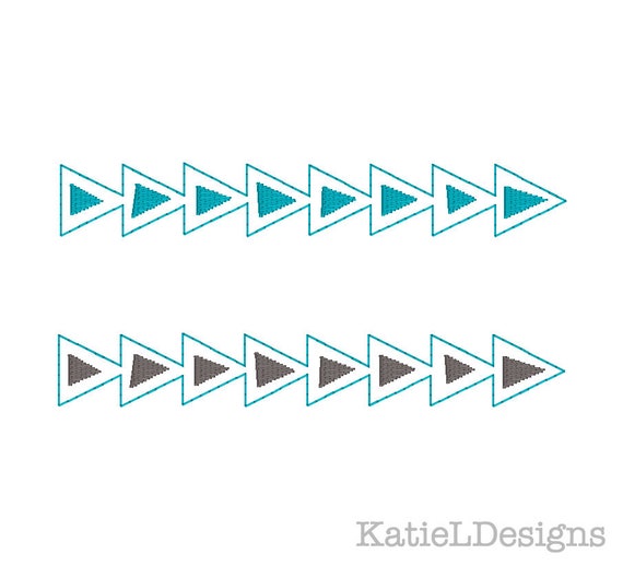Triangle Border Embroidery Machine Design Download Pattern Etsy