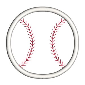 Baseball Applique Maschine Stickerei Design Download 4 x 4 Applikationen Musterung
