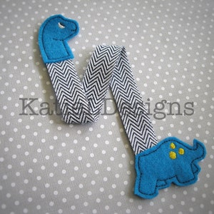 ITH Dinosaur Bookmark Machine Embroidery Design Pattern Download Brachiosaurus Long Neck Dino In The Hoop School