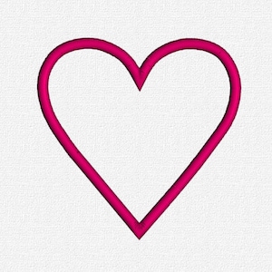 Heart Appliqué Embroidery Machine Pattern Design Download 4x4 5x7 6x10 Shape Shapes Applique Machine Embroidery Design