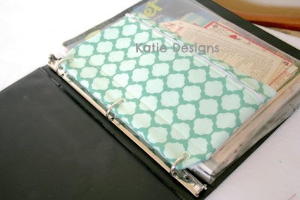 In the Hoop 3 Ring Binder Zipper Pouch Machine Embroidery Etsy