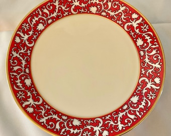 Vintage Lenox China "Firesong" 8.0" Salad Plate - Made in USA - 1972-1978 (Discontinued)