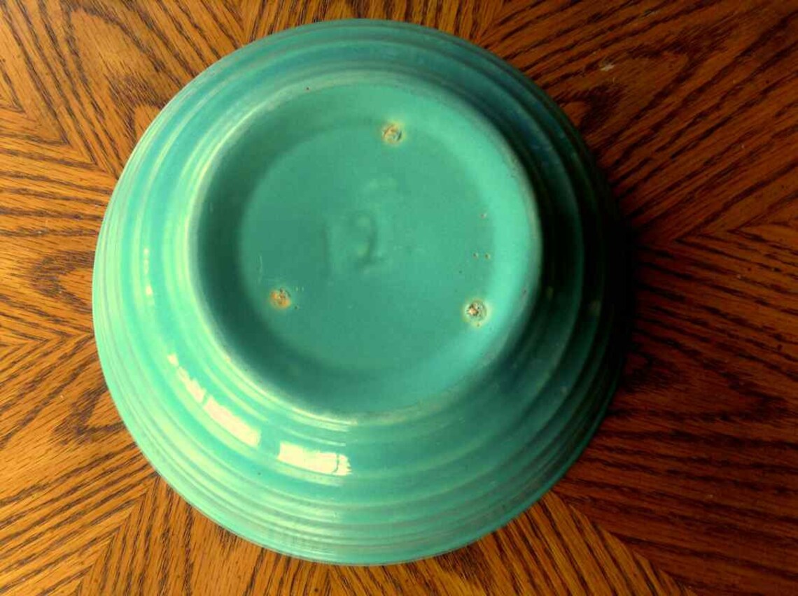 Vintage Ceramic Mixing Bowl 12 Made in USA MidCentury Etsy
