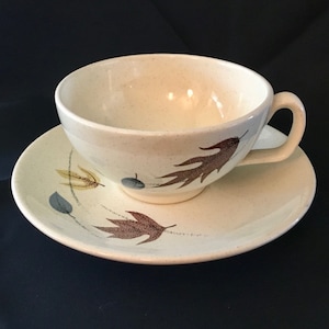 Vintage Franciscan Ceramics &quot;Autumn&quot; Cup and Saucer Set - 1958 to 1960