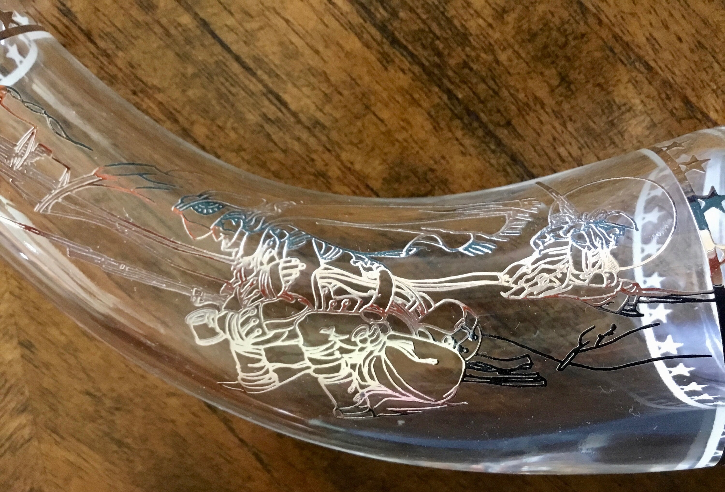 1976年 Baccarat バカラ フランクリンミント 特注オブジェ ホルン