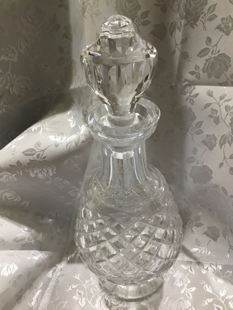 Vintage Waterford Crystal Alana Pattern Brandy Decanter with Etsy