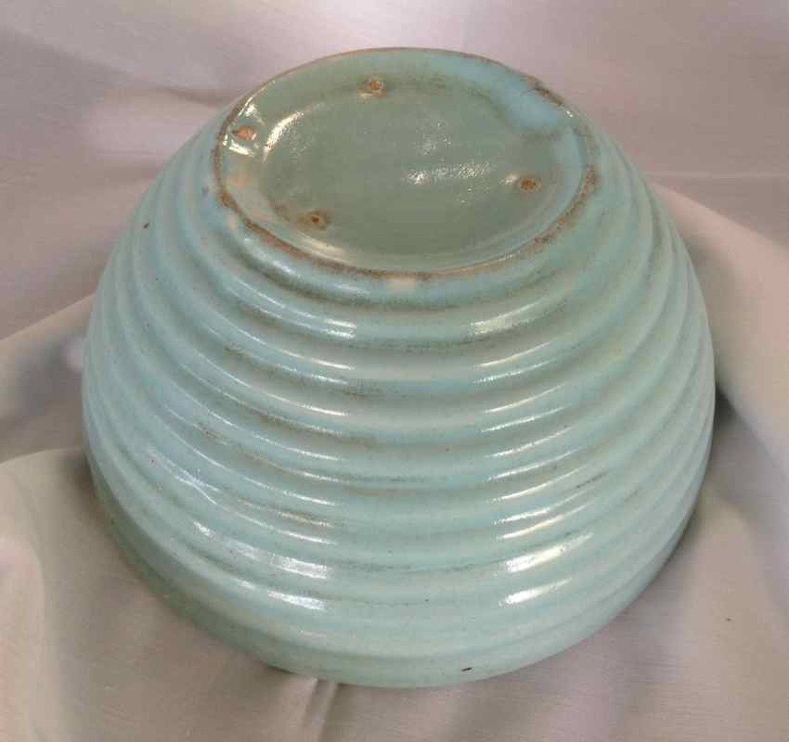 Vintage Ceramic Mixing Bowl Made in USA MidCentury Etsy