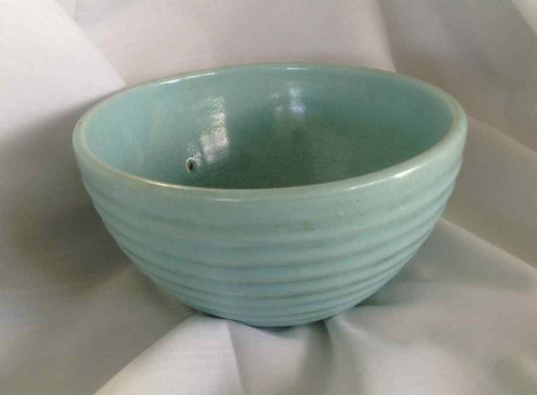 Vintage Ceramic Mixing Bowl Made in USA MidCentury Etsy