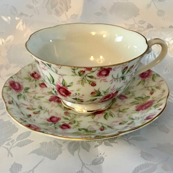Rose Chintz China Etsy