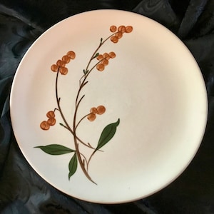 Vintage &quot;Blue Ridge&quot; Southern Potteries, Inc. - &quot;Bittersweet&quot; Pattern 10.25&quot; Dinner Plate - Made in USA - 1930&#39;s to 1957