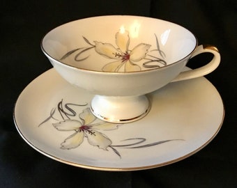 Alka Bavaria, Fine Kobalt, Bone China Teacup Saucer Plate Trio