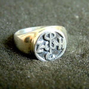 Silver Signet Ring Men, Byzantine Medieval Ring, Mens Pinky Ring, Chevalier Ring, Mens Christian Ring, Orthodox Ring, Male Ring