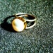 Bethny Dean reviewed Beautiful silver gold and white pearl ring-925 silver and 18k gold pearl ring- Pearl solitaire ring-Classic pearl ring for women-Greek art